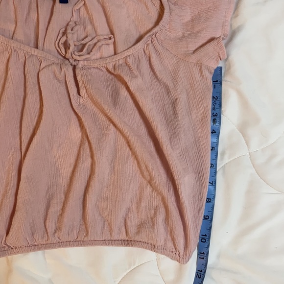 Aeropostale light pink cap sleeves crop top size extra small
Elastic waist. - Picture 11 of 11